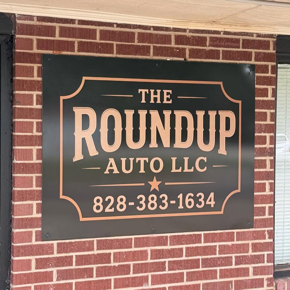 The Roundup Auto sign in Lenoir, NC